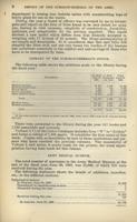 Excerpt from printed page, in black ink, of Surgeon General's report, as follows: Library of the Surgeon-General's Office. The following table shows the additions made to the library during the fiscal year: Description. On hand June 30, 1894. Added during fiscal year. Total June 30, 1895. Medical journals .. 33,927; 1,048; 34,345; Medical transactions .. 4,913; 154; 5,067; Bound theses .. 1,663; 99; 1.762; Bound pamphlets .. 2,604; 10; 2,614; Other medical books .. 72,090; 1,385; 73,475; Total .. 114,567; 2,696; 117,263; Medical theses .. *56,218; 2,627; 57,187; Medical pamphlets .. 127,560; 8,284; 135,844; Total .. 183,778; 10,911; 193,031; *Of the total number of theses on hand June 30, 1894, there were 1,658 bound in 99 volumes during the year.