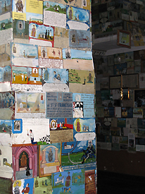 Retablos displayed in a room behind the altar in the Templo de la Purísima Limpia, also called La Parroquia, San Luis Potosí, Mexico. Courtesy Magnus von Koeller.