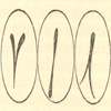 Nineteenth century drawing of 5 embryos of conjoined twins showing the partially separated germ segments.