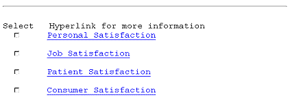 Screen Shot of Metathesaurus Display for Concepts Related go to Customer Satisfaction