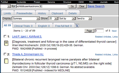 Screen capture of citation context menu.