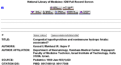 Graphic of IGM Full Display of Citation from Electronic Publication