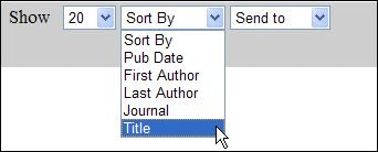 Screen capture of citation context menu.