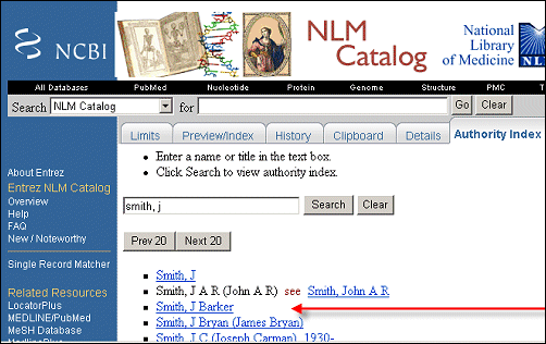 Screen capture of citation context menu.